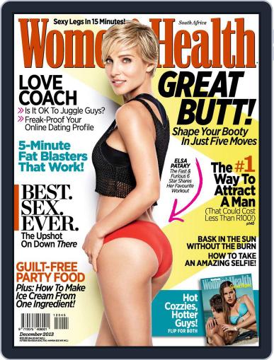 Women's Health South Africa November 17th, 2013 Digital Back Issue Cover