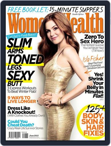 Women's Health South Africa May 21st, 2013 Digital Back Issue Cover