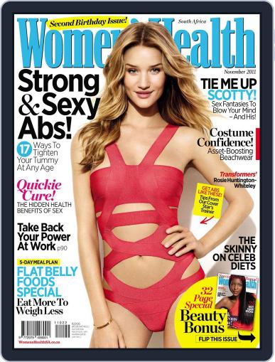 Women's Health South Africa October 24th, 2011 Digital Back Issue Cover