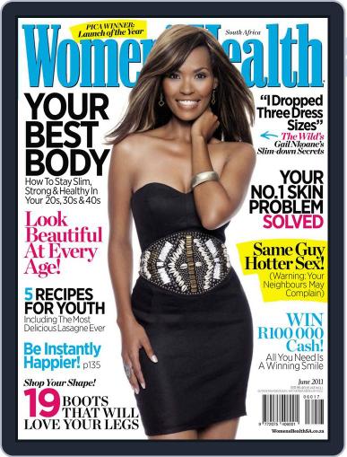 Women's Health South Africa May 15th, 2011 Digital Back Issue Cover