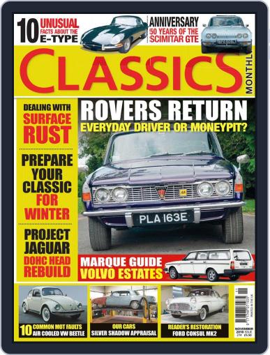 Classics Monthly November 1st, 2018 Digital Back Issue Cover