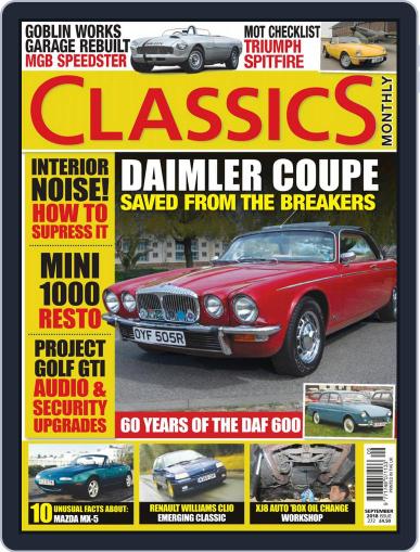 Classics Monthly September 1st, 2018 Digital Back Issue Cover