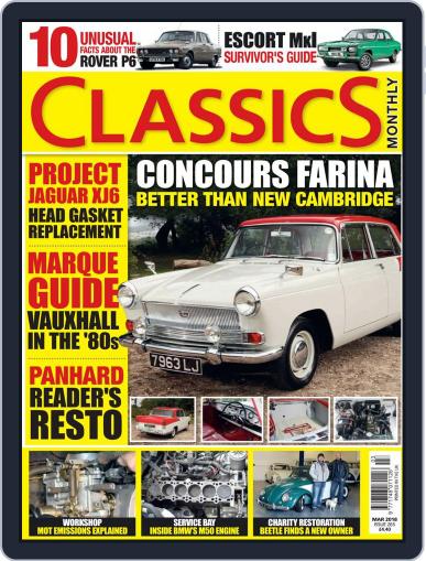 Classics Monthly March 1st, 2018 Digital Back Issue Cover
