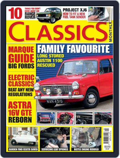 Classics Monthly February 1st, 2018 Digital Back Issue Cover