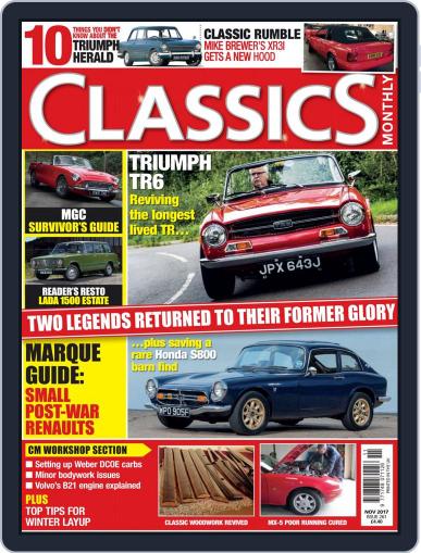 Classics Monthly November 1st, 2017 Digital Back Issue Cover