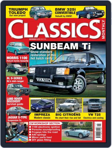 Classics Monthly November 1st, 2016 Digital Back Issue Cover