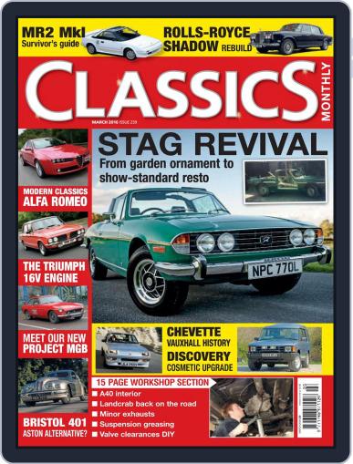 Classics Monthly January 29th, 2016 Digital Back Issue Cover