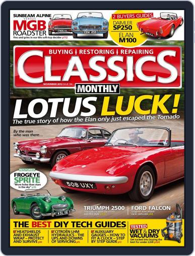 Classics Monthly October 15th, 2012 Digital Back Issue Cover