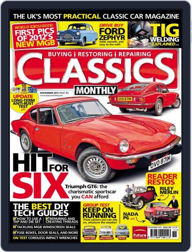 Classics Monthly October 18th, 2011 Digital Back Issue Cover