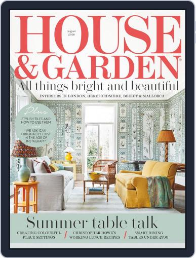 House and Garden August 1st, 2018 Digital Back Issue Cover