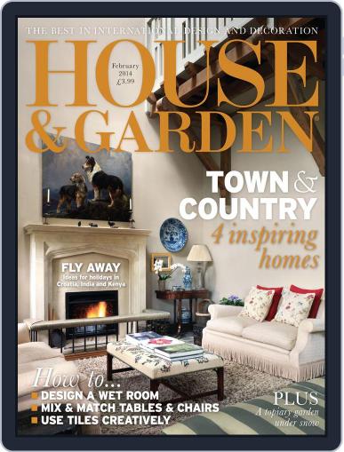 House and Garden January 1st, 2014 Digital Back Issue Cover