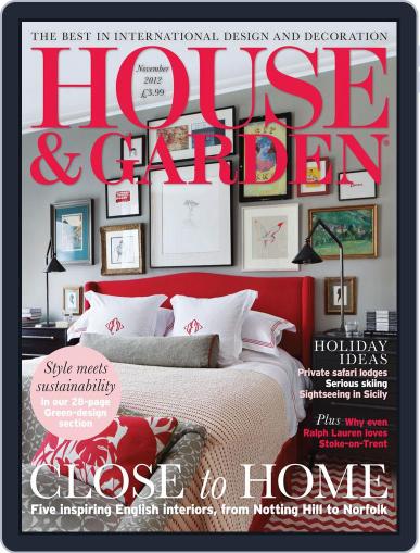 House and Garden October 4th, 2012 Digital Back Issue Cover