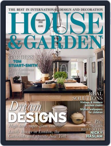 House and Garden January 11th, 2012 Digital Back Issue Cover