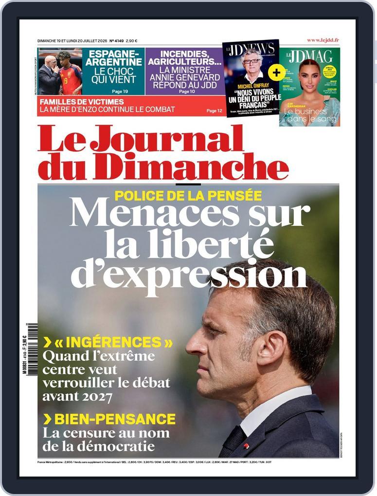 Le Journal du dimanche (Digital) Subscription                    July 19th, 2026 Issue