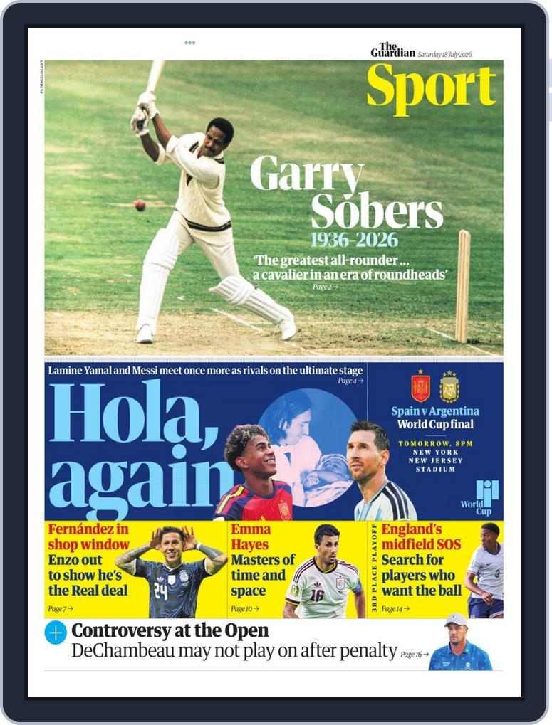 Guardian - Sport (Digital) Subscription
