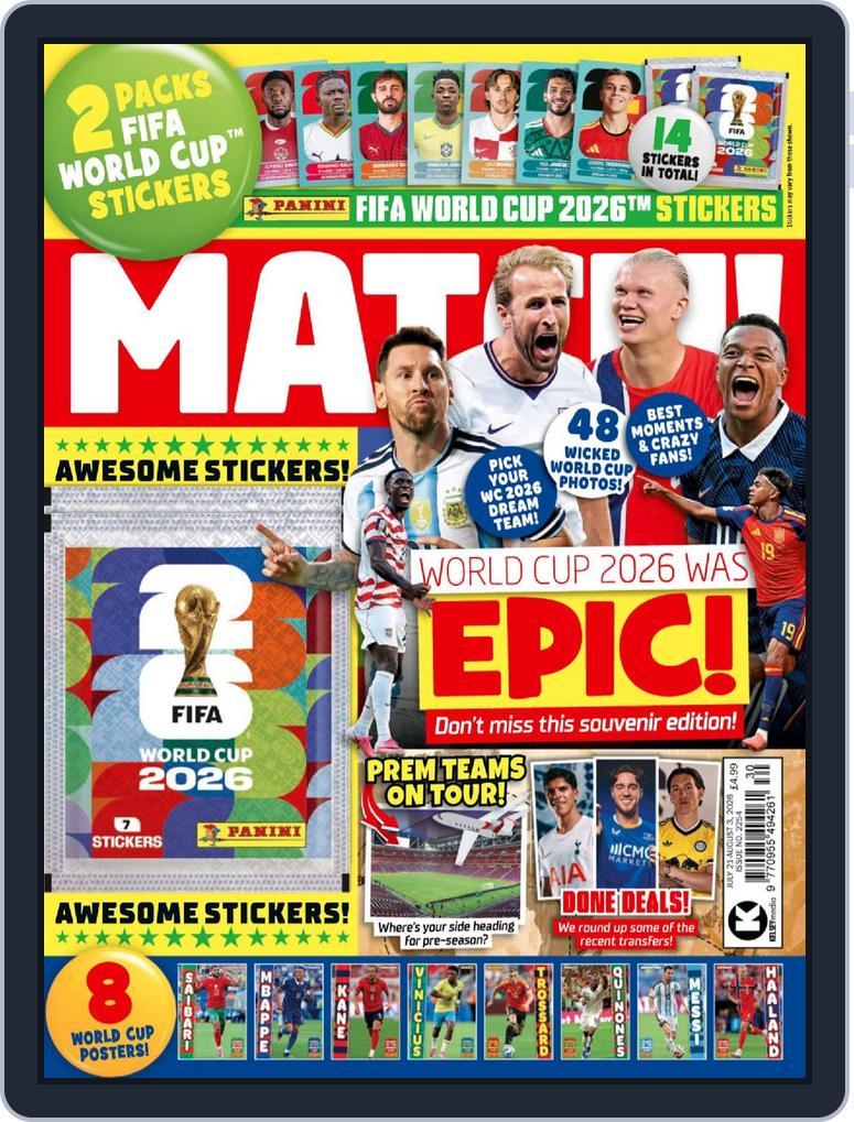 MATCH! (Digital) Subscription                    July 21st, 2026 Issue
