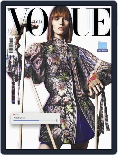 Vogue Italia January 1st, 2018 Digital Back Issue Cover