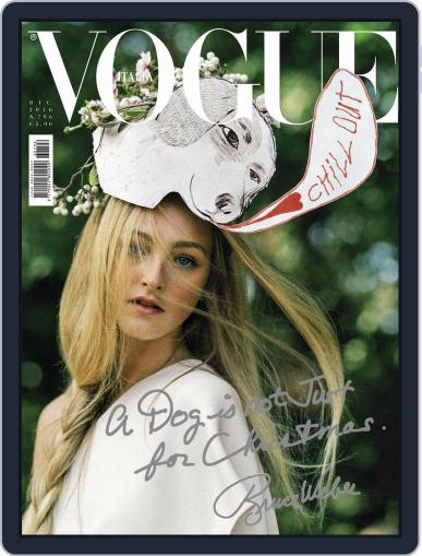 Vogue Italia December 1st, 2016 Digital Back Issue Cover