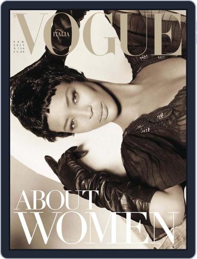 Vogue Italia February 12th, 2013 Digital Back Issue Cover