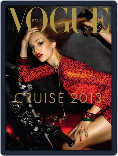 Vogue Italia December 11th, 2012 Digital Back Issue Cover