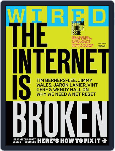 WIRED UK January 1st, 2018 Digital Back Issue Cover