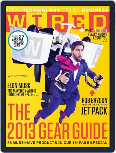 WIRED UK October 31st, 2012 Digital Back Issue Cover
