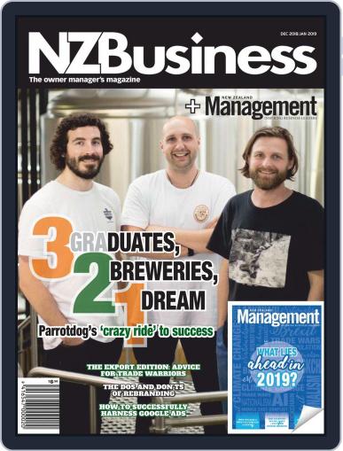 NZBusiness+Management December 1st, 2018 Digital Back Issue Cover