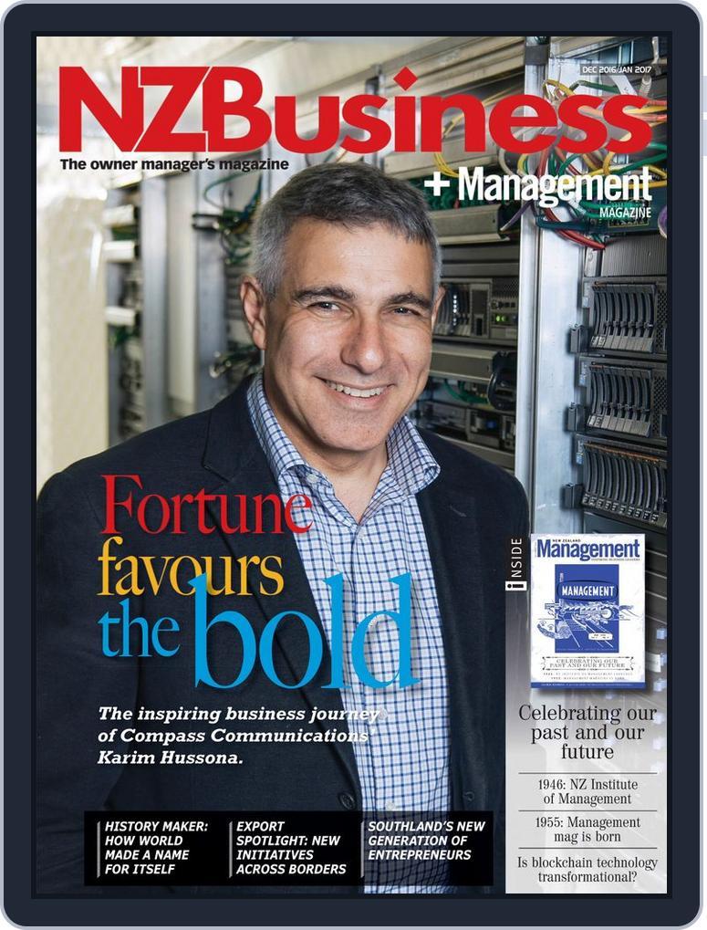 NZBusiness+Management (Digital) Subscription                    December 1st, 2016 Issue