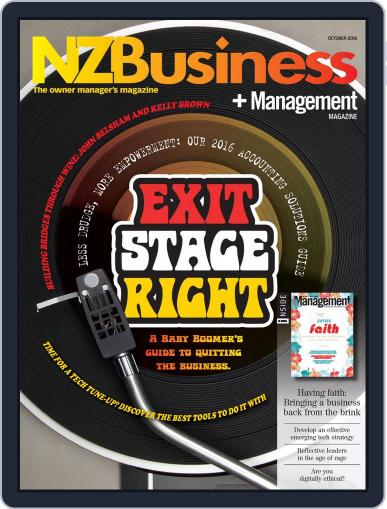 NZBusiness+Management October 1st, 2016 Digital Back Issue Cover