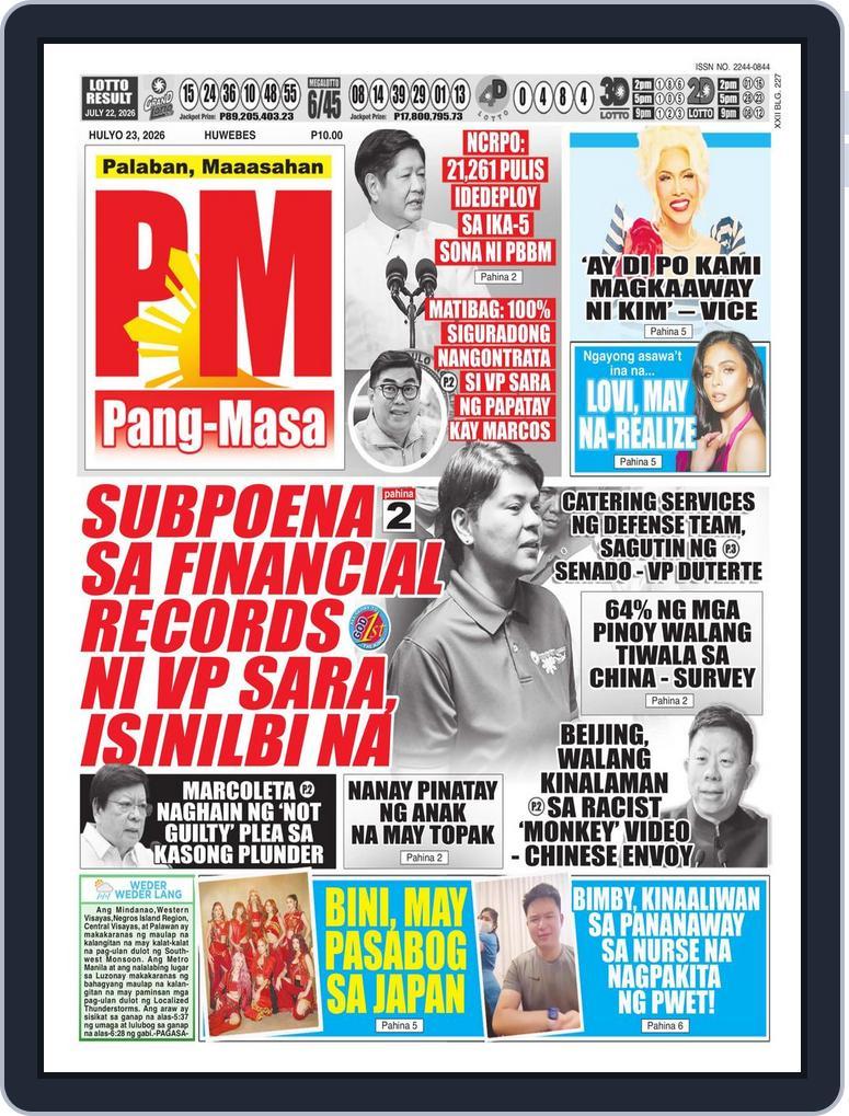 Pang Masa (Digital) Subscription