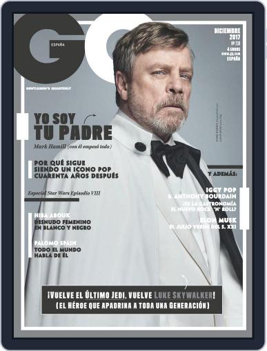 Gq España December 1st, 2017 Digital Back Issue Cover