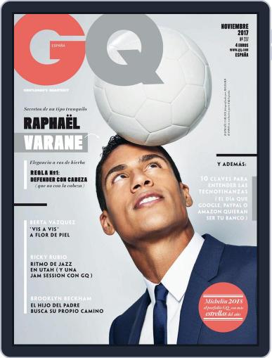 Gq España November 1st, 2017 Digital Back Issue Cover