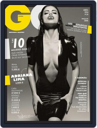 Gq España March 22nd, 2016 Digital Back Issue Cover
