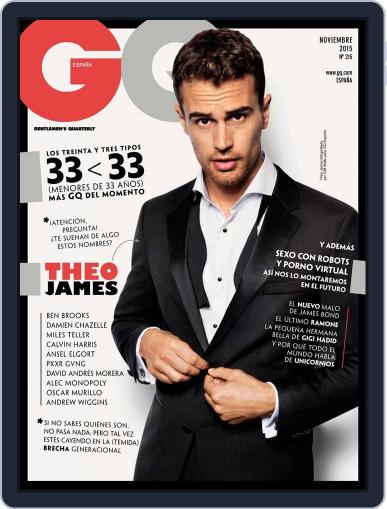 Gq España November 1st, 2015 Digital Back Issue Cover