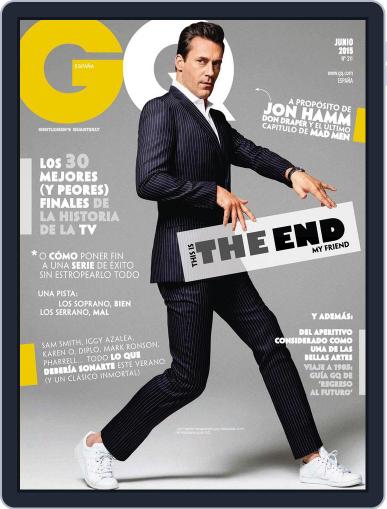Gq España June 1st, 2015 Digital Back Issue Cover