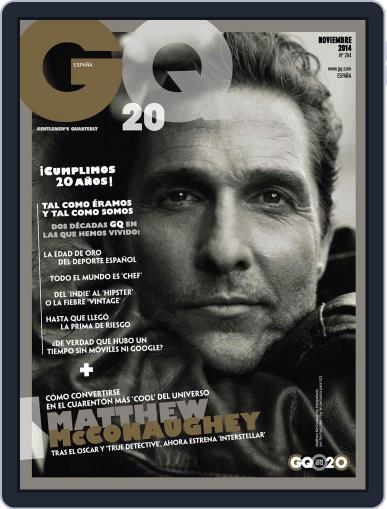 Gq España November 1st, 2014 Digital Back Issue Cover