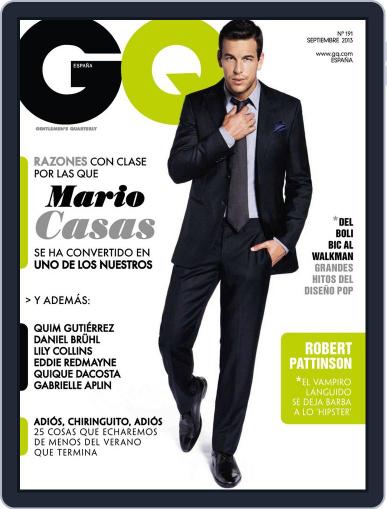 Gq España August 22nd, 2013 Digital Back Issue Cover