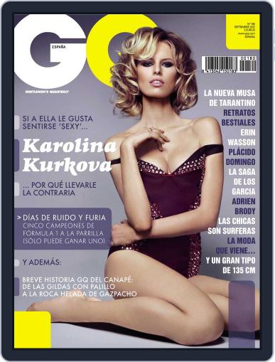 Gq España August 22nd, 2012 Digital Back Issue Cover