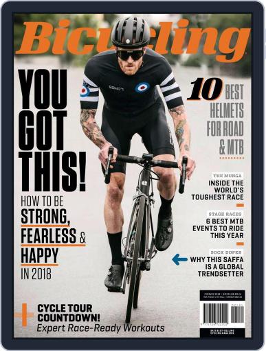 Bicycling South Africa February 1st, 2018 Digital Back Issue Cover