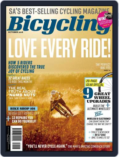 Bicycling South Africa October 1st, 2016 Digital Back Issue Cover