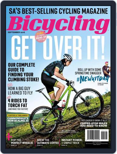 Bicycling South Africa September 1st, 2016 Digital Back Issue Cover