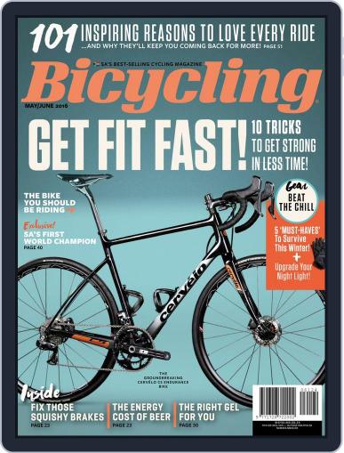Bicycling South Africa May 1st, 2016 Digital Back Issue Cover