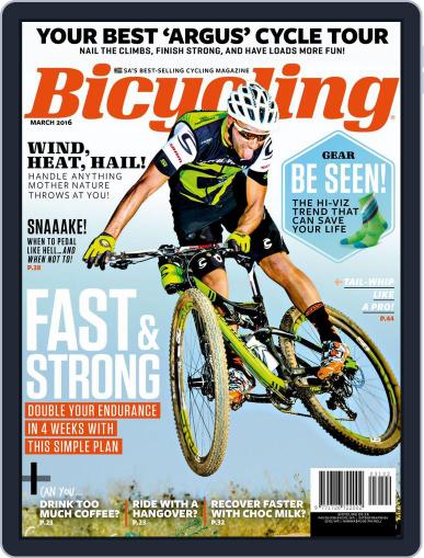 Bicycling South Africa March 1st, 2016 Digital Back Issue Cover