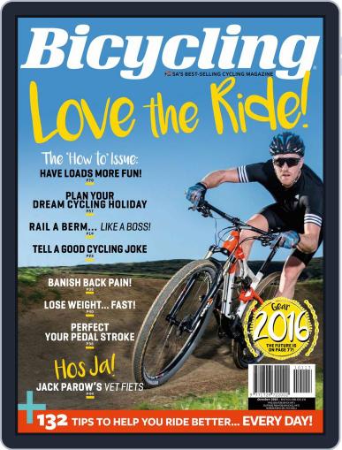 Bicycling South Africa October 1st, 2015 Digital Back Issue Cover