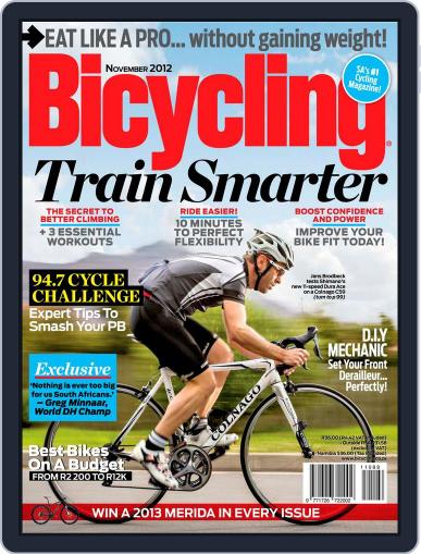 Bicycling South Africa October 16th, 2012 Digital Back Issue Cover