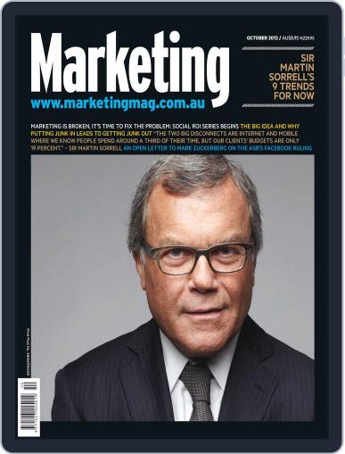Marketing October 9th, 2012 Digital Back Issue Cover