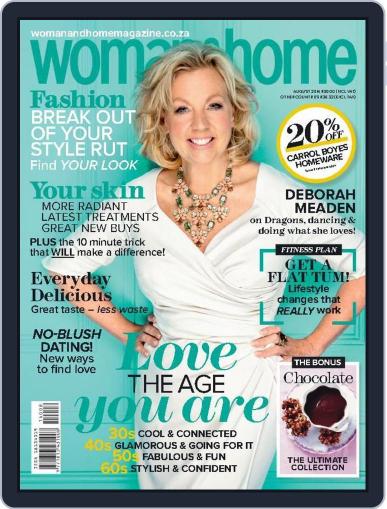 Woman & Home South Africa August 1st, 2014 Digital Back Issue Cover