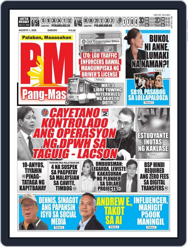 Pang Masa (Digital) Subscription