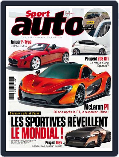 Sport Auto France October 8th, 2012 Digital Back Issue Cover