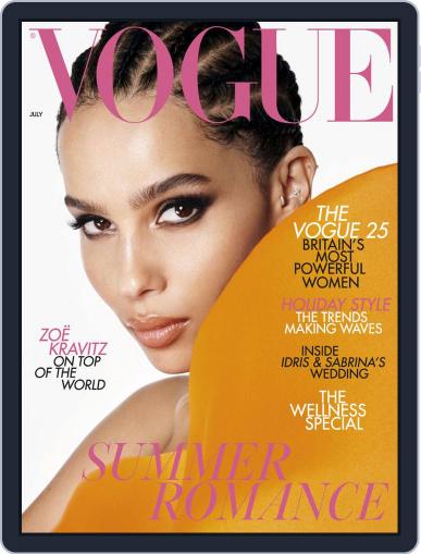 British Vogue July 1st, 2019 Digital Back Issue Cover
